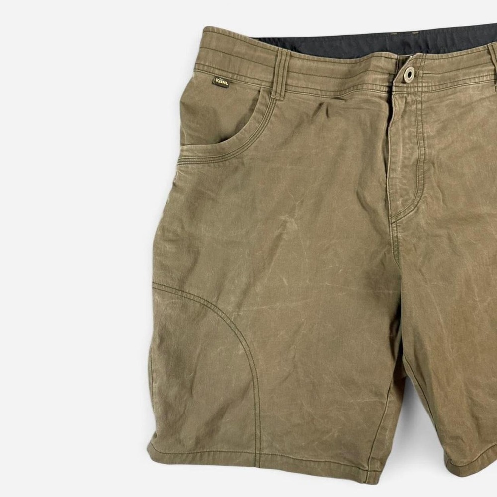 Kuhl Green Hiking Shorts Heavyweight Durable‎ Activewear Size 40x12 - Picture 3 of 8